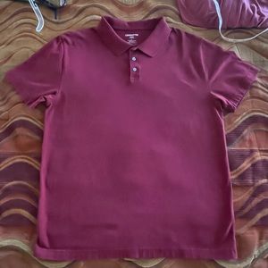 Large Maroon Claiborne polo